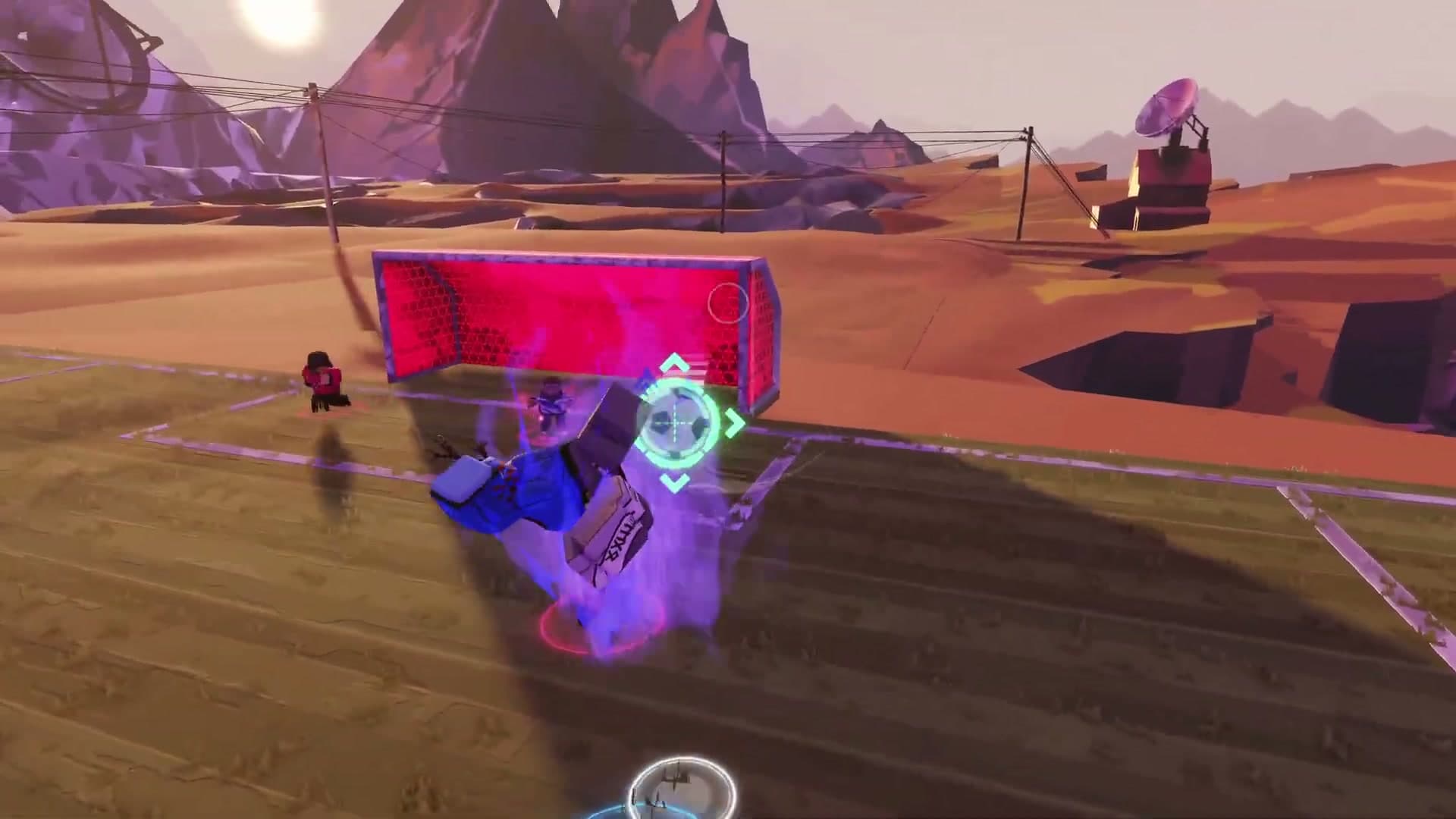Repotted's official trailer shows an aiming indicator during an attacking shot.