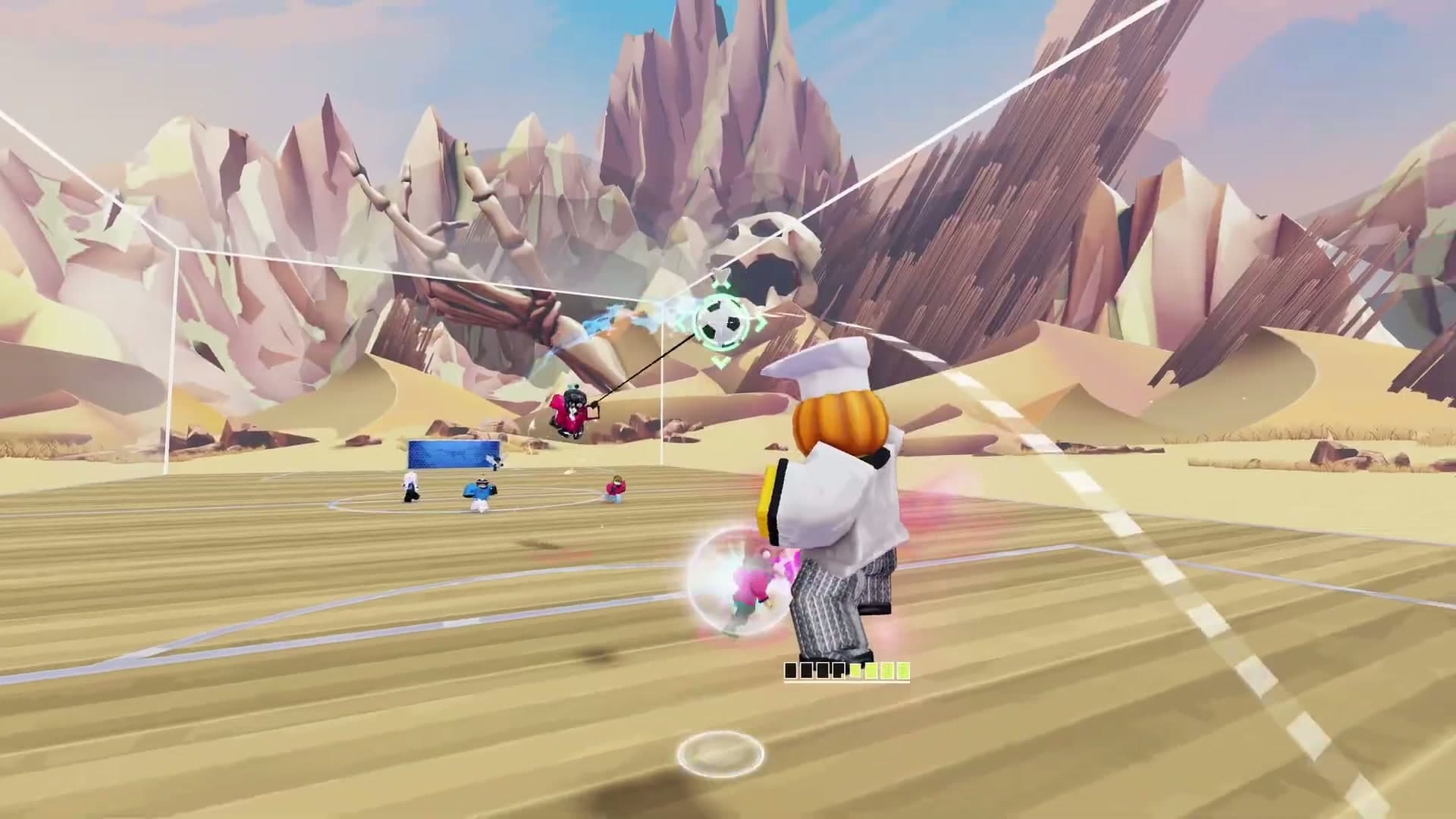 Repotted's official trailer shows a grappling line attached near an airborne ball.