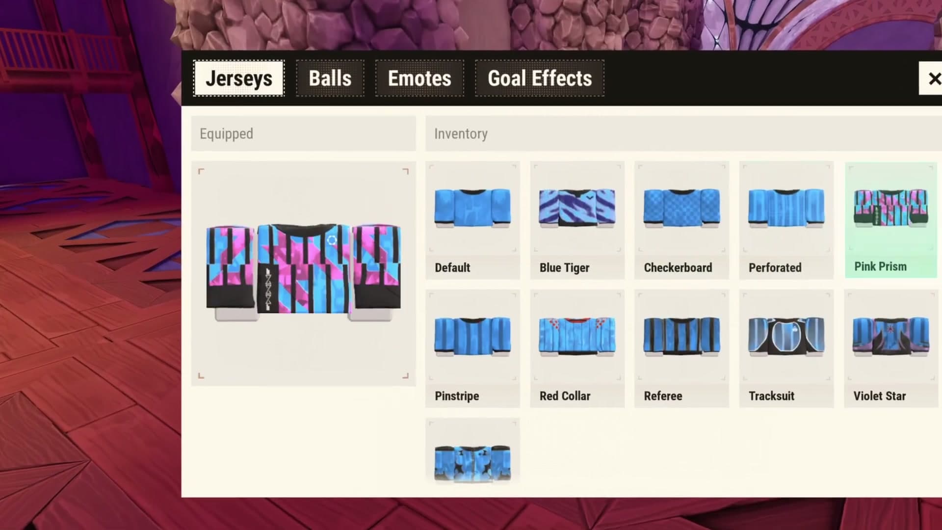 Repotted's official trailer shows the in-game jersey inventory screen.